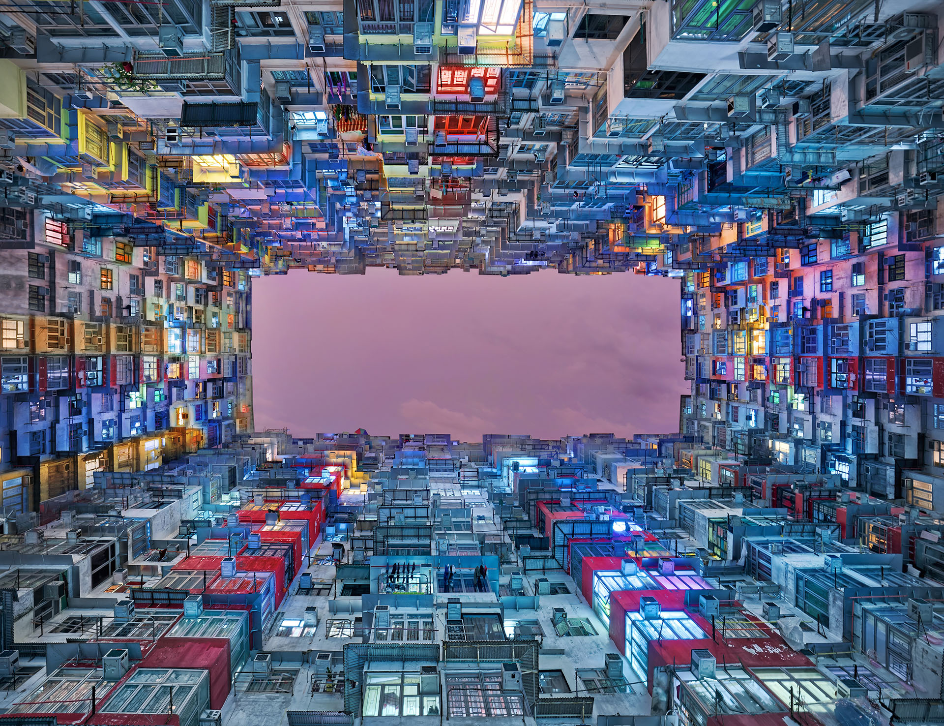 A fine art cityscape from Hong Kong government housing by Trey Ratcliff